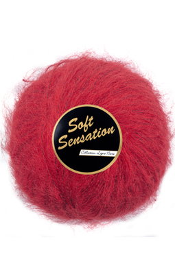 Lammy Yarns - Soft Sensation 043 rood framboos op=op uit collectie 