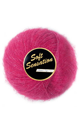 Lammy Yarns - Soft Sensation 020 roze fuchsia op=op uit collectie 