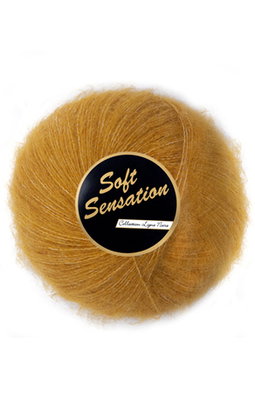 Lammy Yarns - Soft Sensation 520 geel oker op=op uit collectie 
