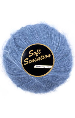 Lammy Yarns - Soft Sensation 022 blauw hemel op=op uit collectie 