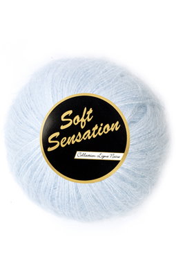 Lammy Yarns - Soft Sensation 011 blauw zeer licht op=op uit collectie 