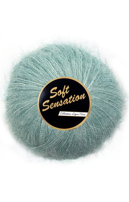 Lammy Yarns - Soft Sensation 457 groen oud mint op=op uit collectie 