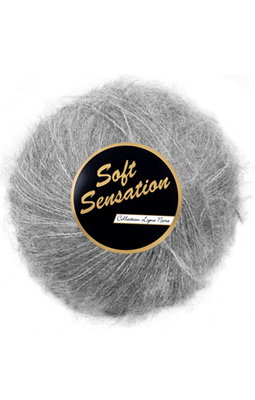Lammy Yarns - Soft Sensation 038 grijs op=op uit collectie 