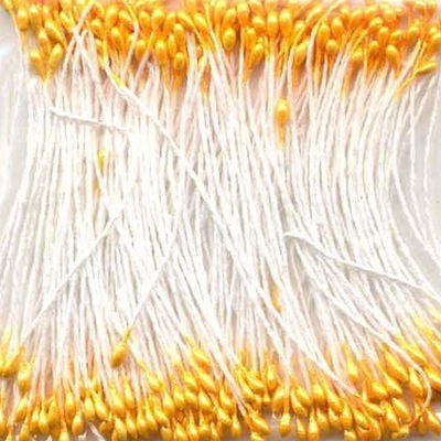 Meeldraden geel-oranje 1 mm ca 144 stuks 