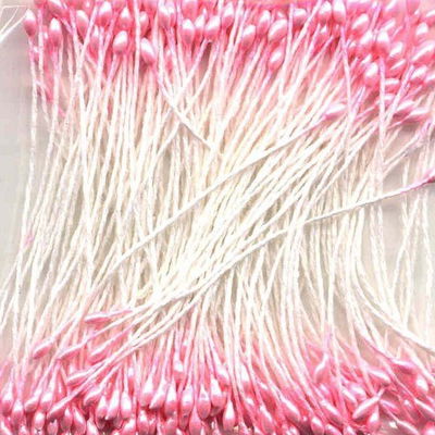 Meeldraden roze 1 mm ca 144 stuks 