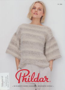 Phildar nr 206 - De 18 beste dames modellen op beginners niveau.