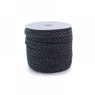 Koord gevlochten 16 mm zwart 95 cm 