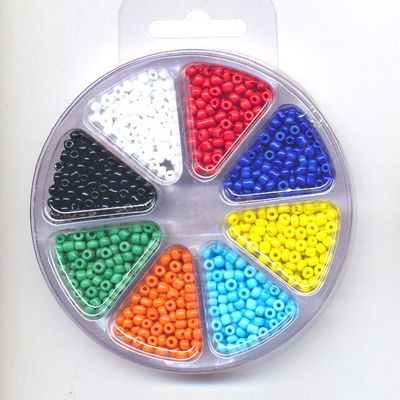 rocailles assortiment - 8 kleuren opaque 1001