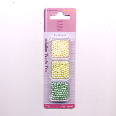 kraal 3 mm lente - 3 kleuren 0312