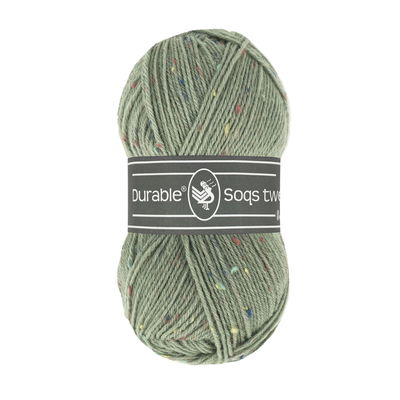 Durable soqs Tweed 402 seagreen