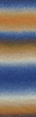 Lang Yarns Jawoll Magic Degrade 85.0159 oranje beige blauw op=op uit collectie 