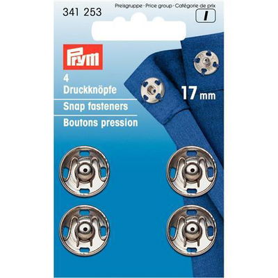 Drukknoop 17 mm messing - PRYM 341.253