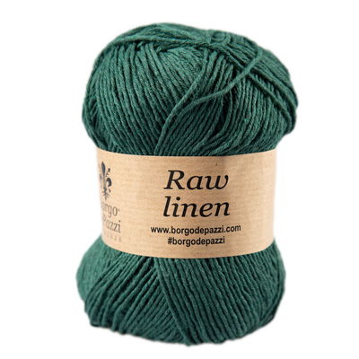 Borgo de Pazzi Raw Linen 219 petrol groen op=op uit collectie 