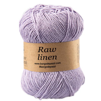 Borgo de Pazzi Raw Linen 208 lila op=op uit collectie 