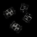 Bikinisluiting transparant 15 mm