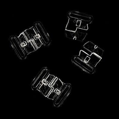 Bikinisluiting transparant 15 mm