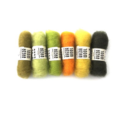 Bhedawol assortiment geel oranje groen 6 x 2 gram 