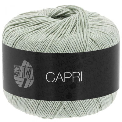 Lana Grossa Capri 29 groen grijs op=op uit collectie 