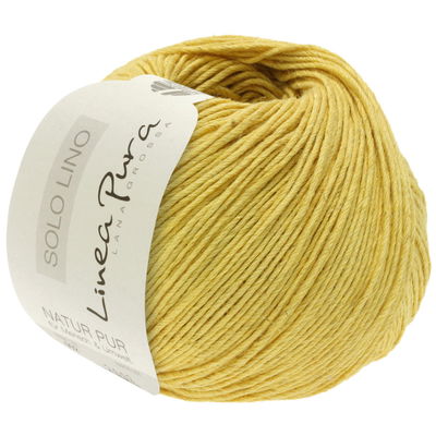 Lana Grossa Solo Lino 32 licht geel op=op 