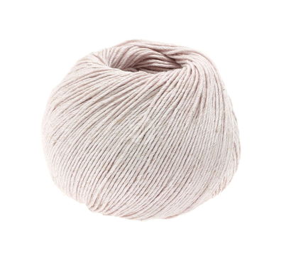 Lana Grossa Solo Lino 44 parel grijs roze