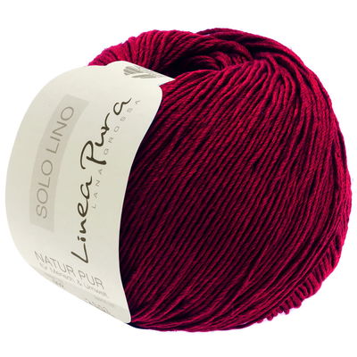 Lana Grossa Solo Lino 17 donker rood