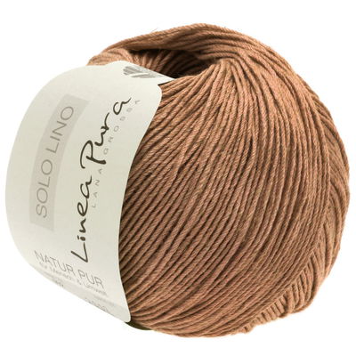 Lana Grossa Solo Lino 26 kaneelbruin