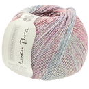 Lana Grossa Solo Lino print 158 blauw roze (opruiming)