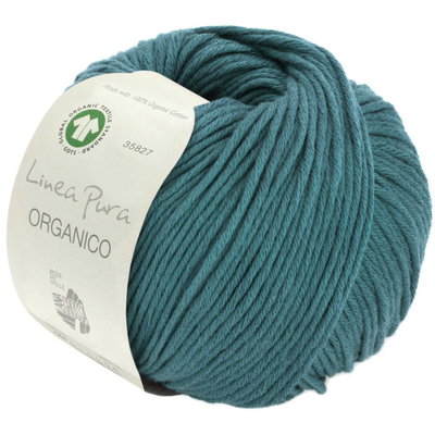 Lana Grossa Organico 079 oud petrol blauw op=op 