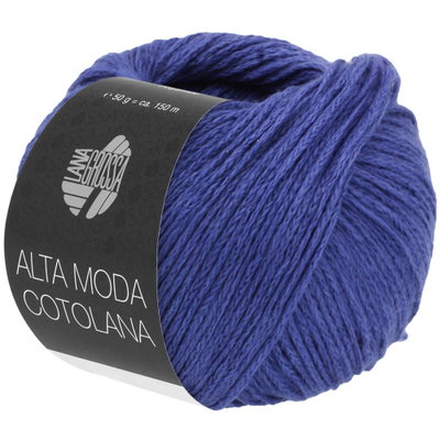 Lana Grossa Alta moda cotolana 39 blauw op=op uit collectie 