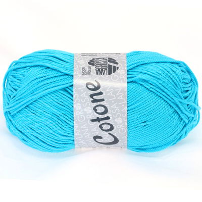 Lana Grossa Cotone 009 aqua blauw