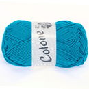Lana Grossa Cotone 010 donker aqua blauw