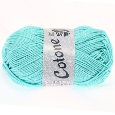 Lana Grossa Cotone 035 licht aqua blauw