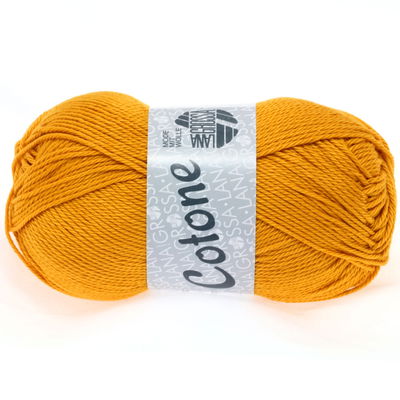 Lana Grossa Cotone 038 donker geel 