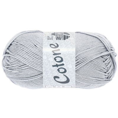 Lana Grossa Cotone 063 zilver grijs