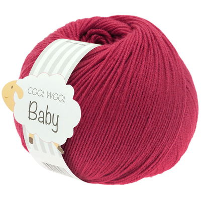 Lana Grossa Cool Wool Baby 220 framboos rood opruiming 