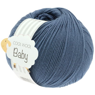 Lana Grossa Cool Wool Baby 263 jeans blauw