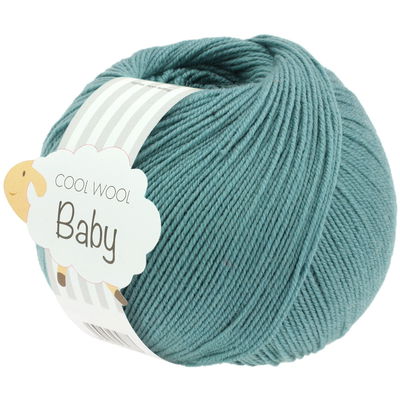 Lana Grossa Cool Wool Baby 284 donker mint blauw