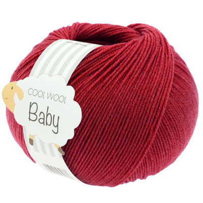 Lana Grossa Cool Wool Baby 289 donker rood opruiming 