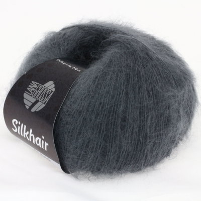 Lana Grossa Silkhair 012 donker grijs