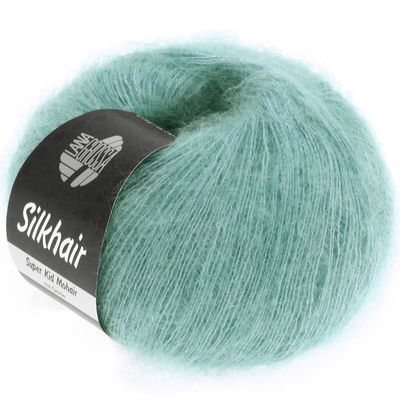 Lana Grossa Silkhair 082 licht turquoise opruiming 