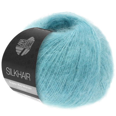 Lana Grossa Silkhair 143 licht aqua blauw opruiming 