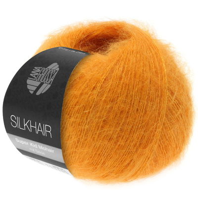 Lana Grossa Silkhair 146 zacht oranje opruiming 