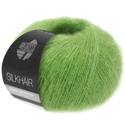 Lana Grossa Silkhair 167 lente groen opruiming 