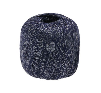 Lana Grossa Brillino 12 donker blauw silver opruiming 