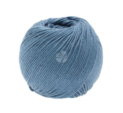 Lana Grossa Soft cotton 25 jeans blauw