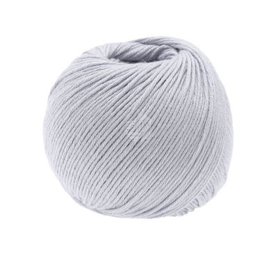 Lana Grossa Soft cotton 32 zilver grijs