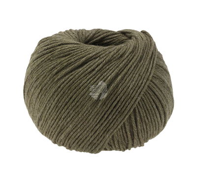 Lana Grossa Soft cotton 40 bruin grijs