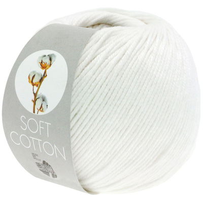 Lana Grossa Soft cotton 10 wit