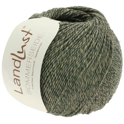 Lana Grossa Landlust sommerseide 30 donker groen op=op uit collectie 