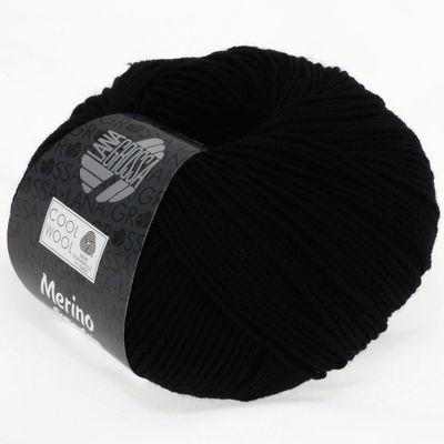 Lana Grossa Cool wool 0433 zwart opruiming 